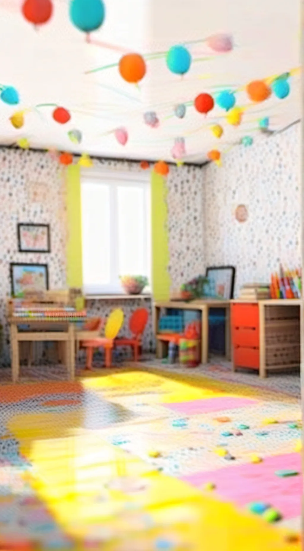 ai character: KINDERGARTEN  background