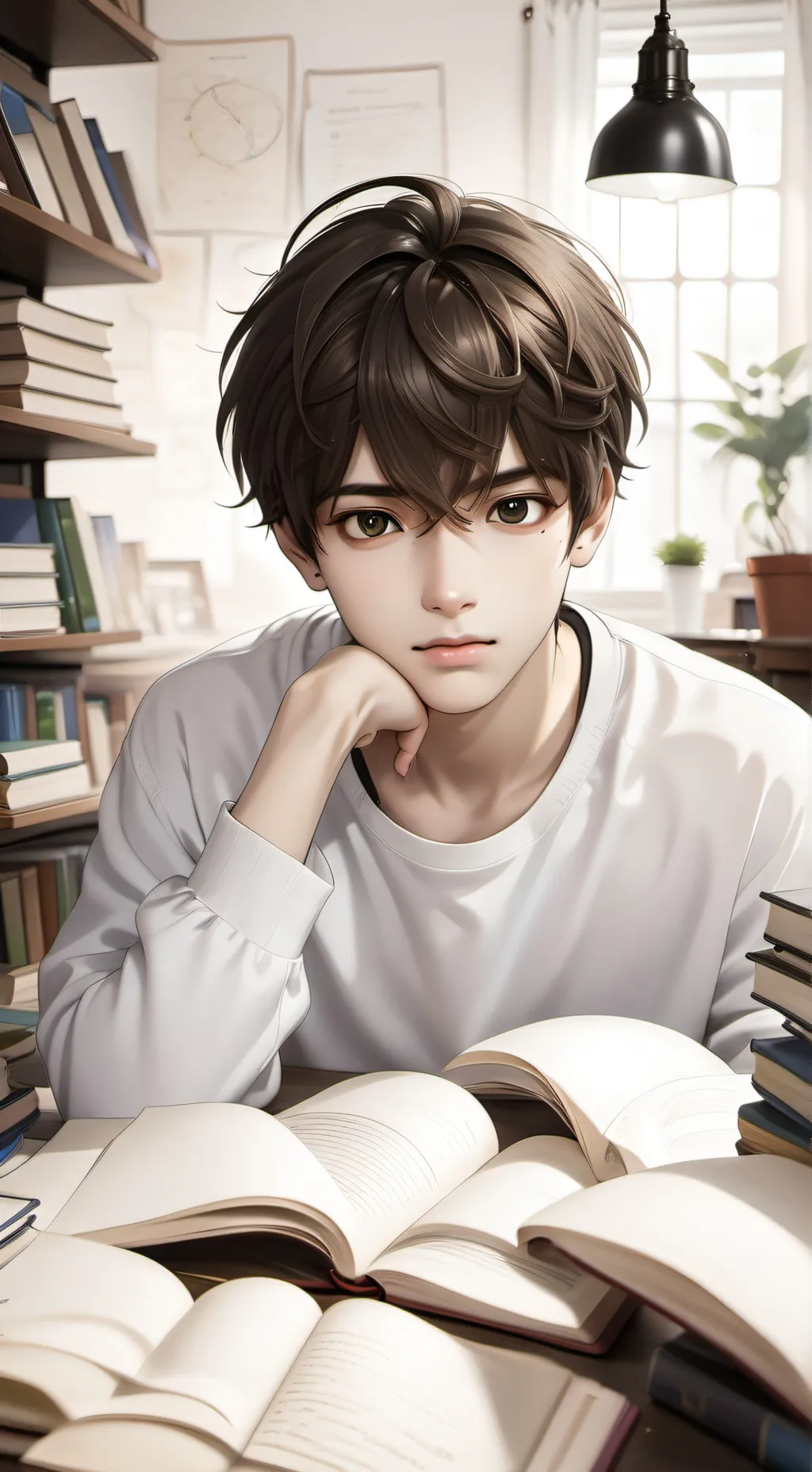 ai character: ash background