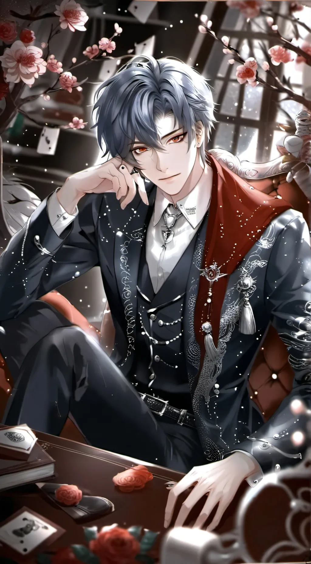 ai character: Evan!?$~ background