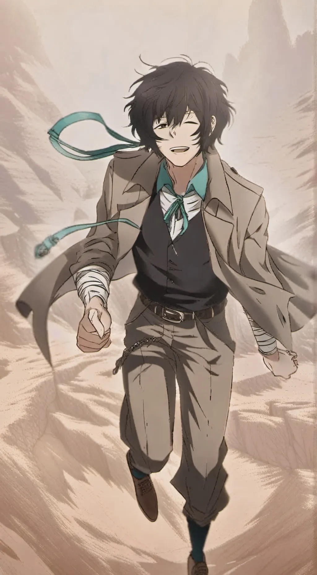 ai character: Osamu Dazai background