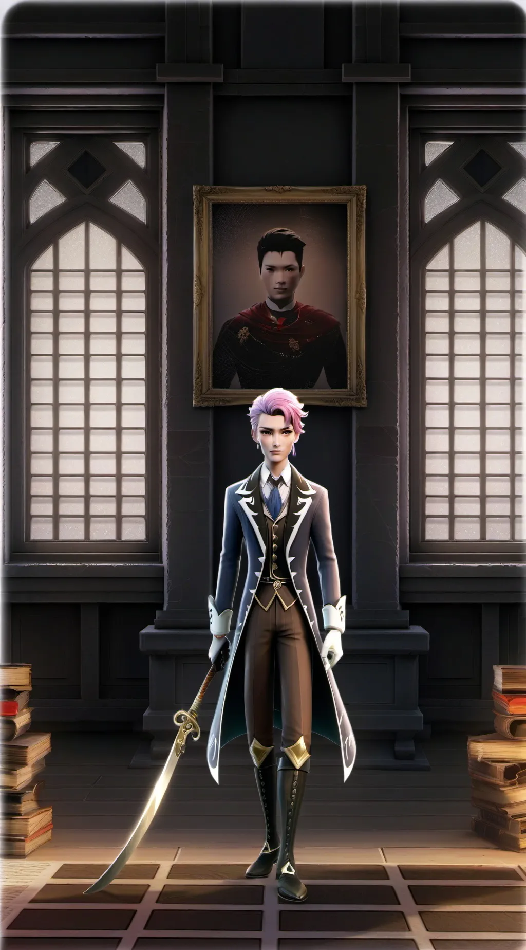 ai character: Thanos background