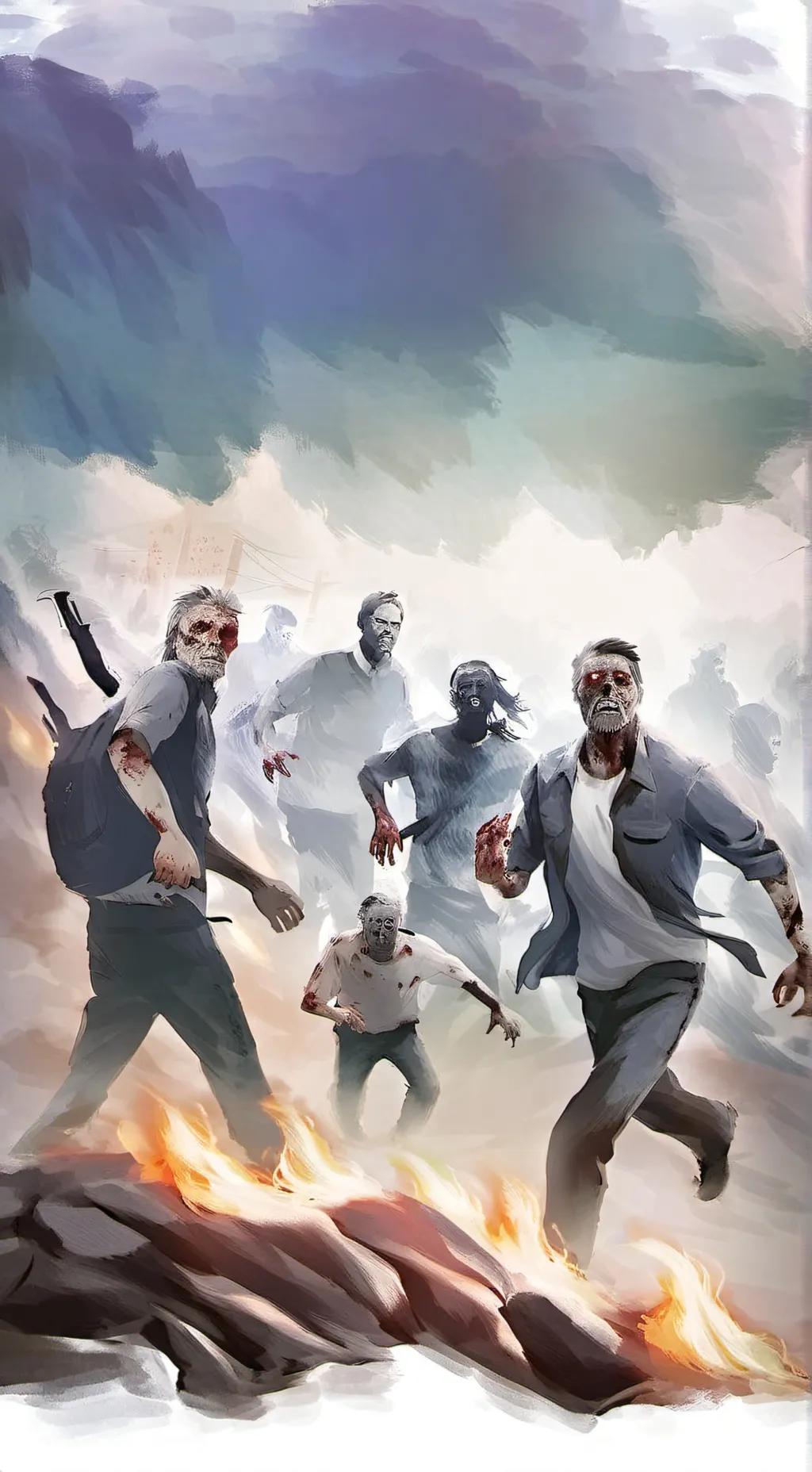 ai character: zombie apocalypse background