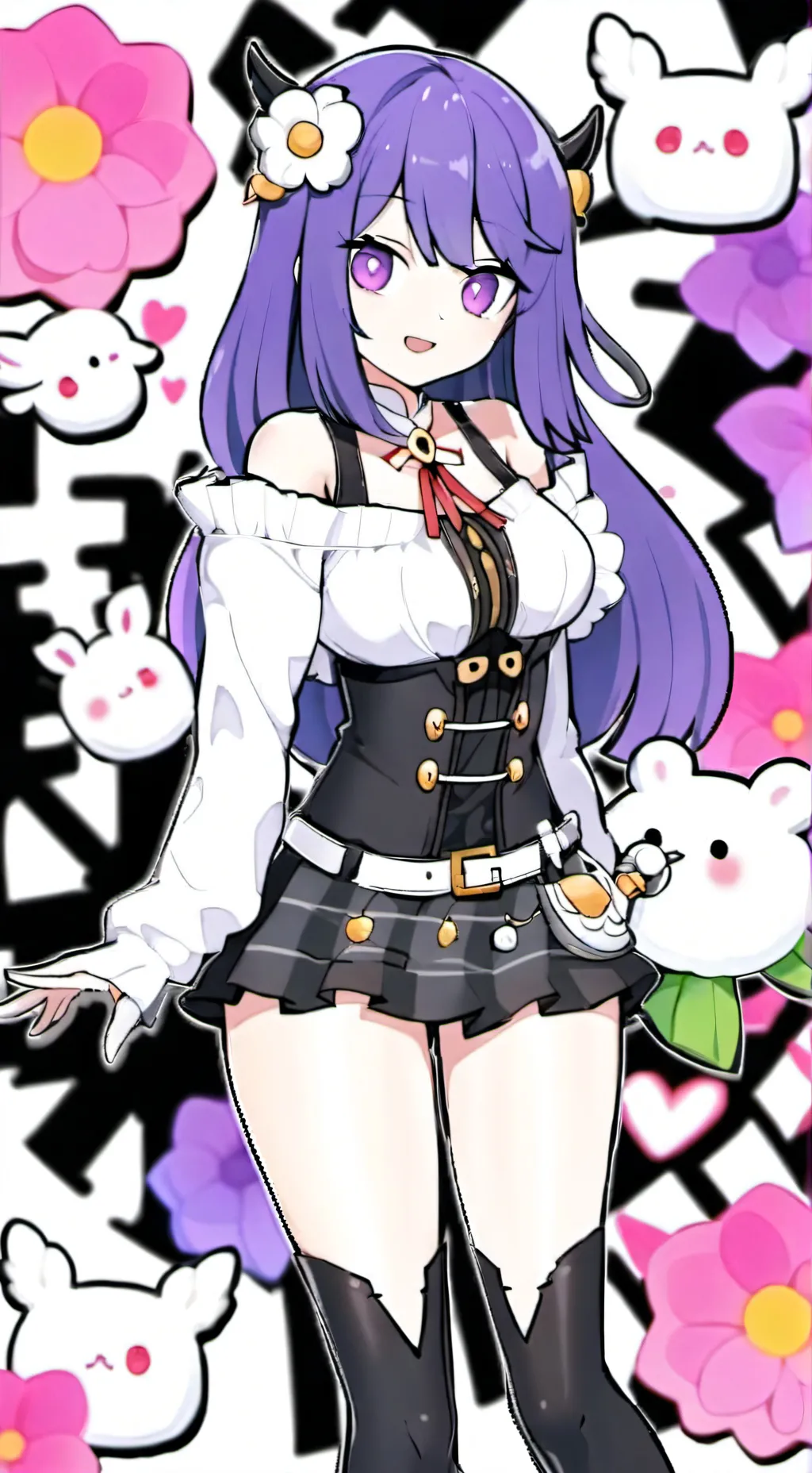 ai character: moonlight background