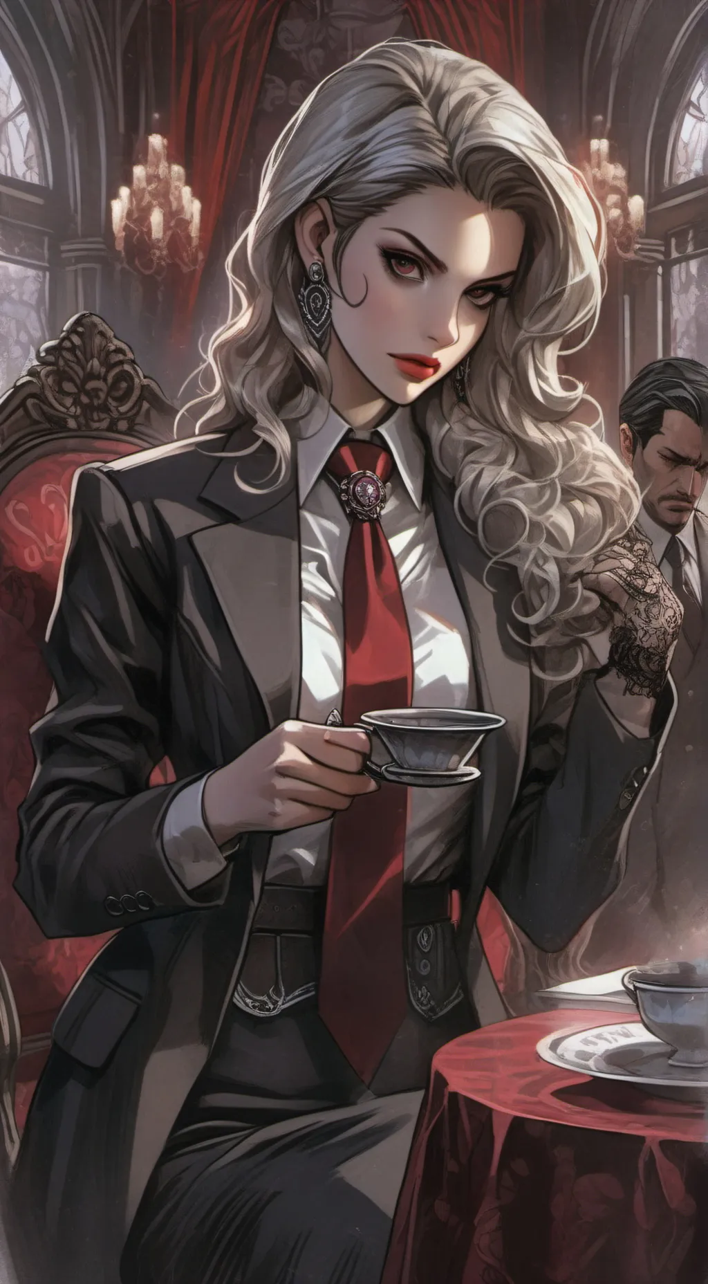 ai character: Ava  background