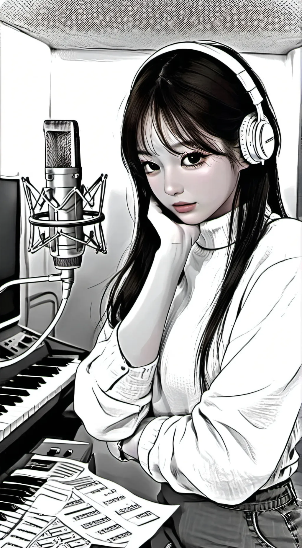 ai character: Wonyoung background