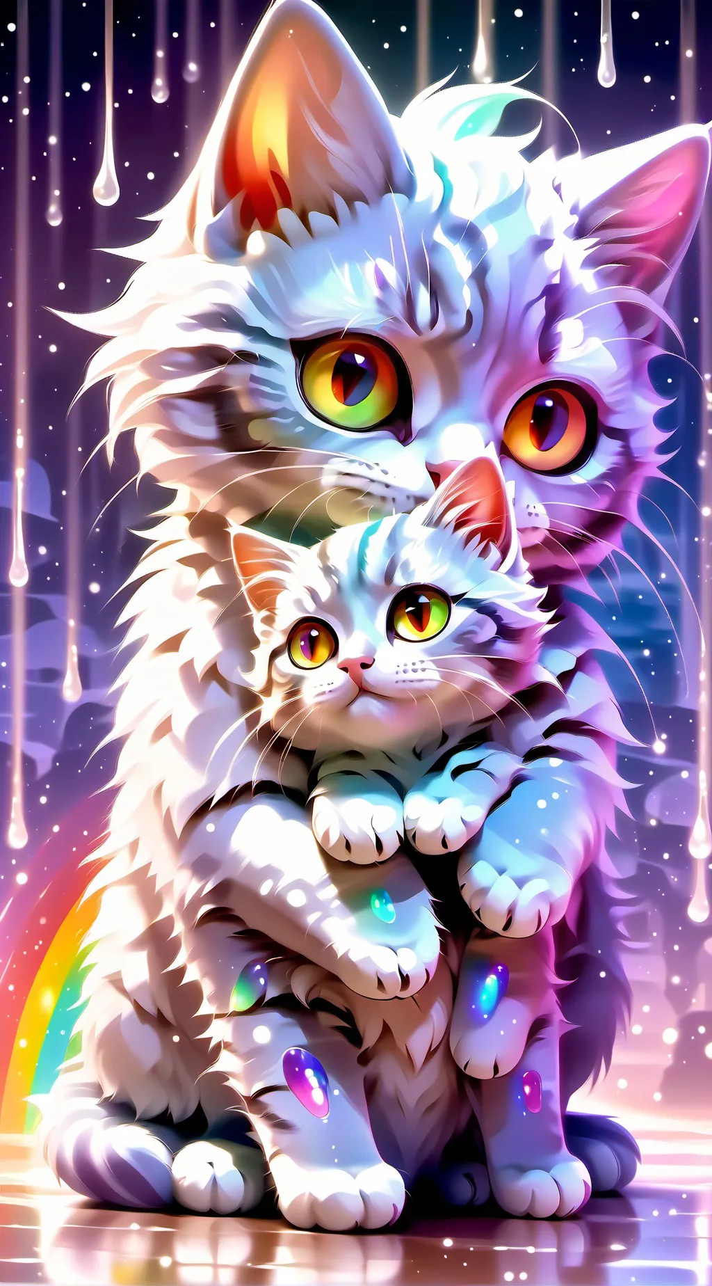 Talkie AI - Chat with Kitty hugs her Dad