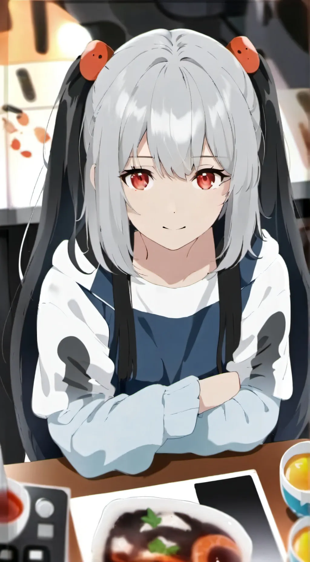 ai character: Average girl  background