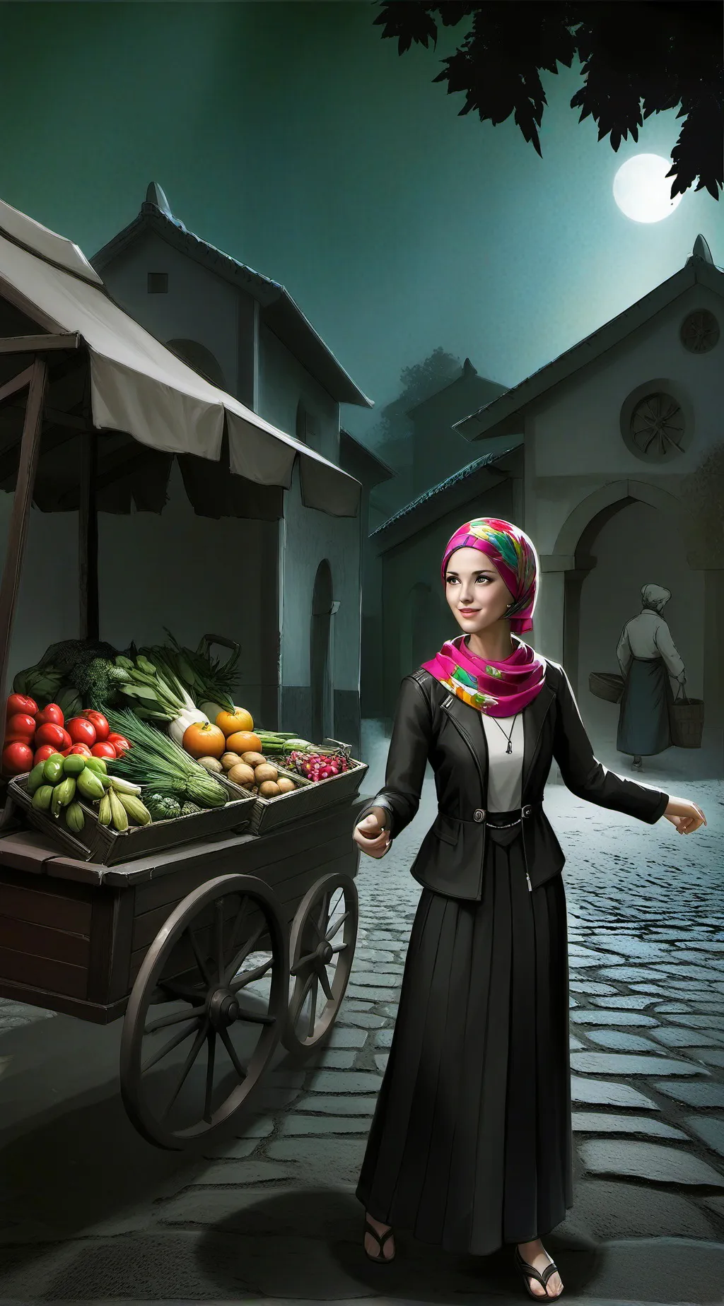 ai character: vineria wig background