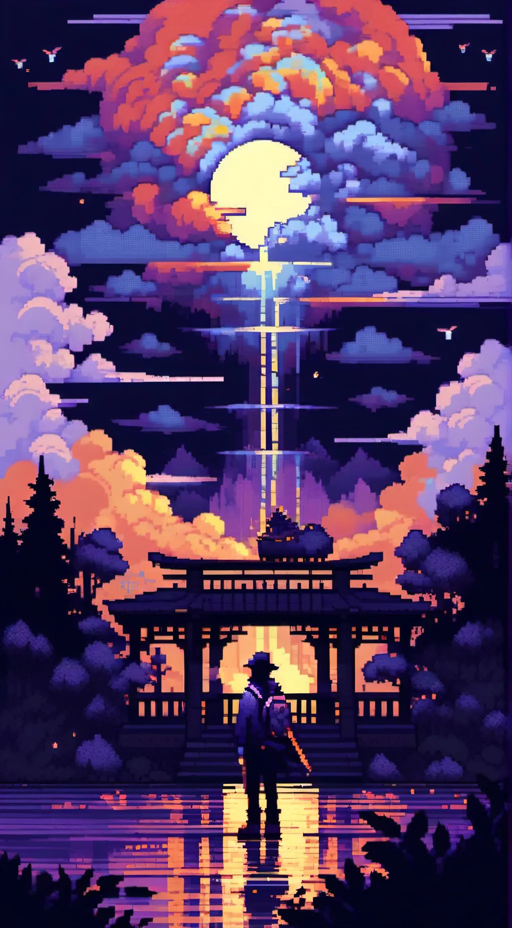 ai character: dandy x astro background