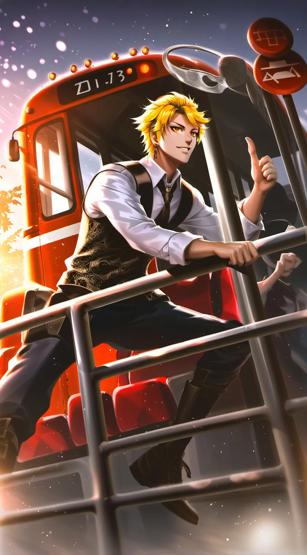 ai character: Mha roadtrip :O background