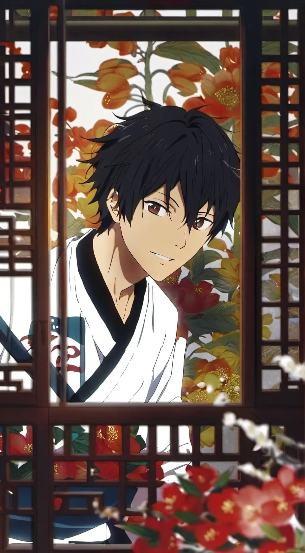 ai character: you get flirt jjk background