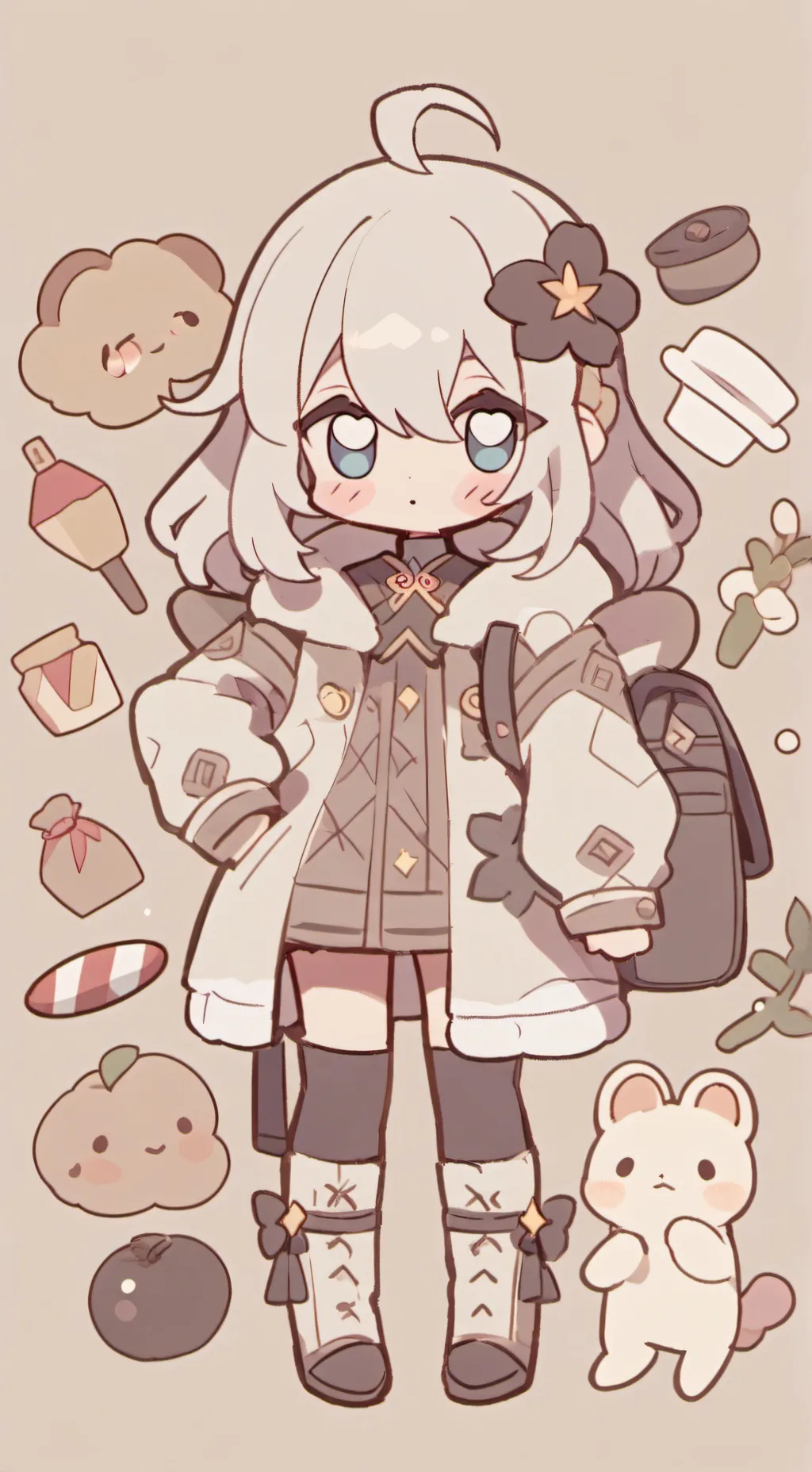 ai character: dandy world  background