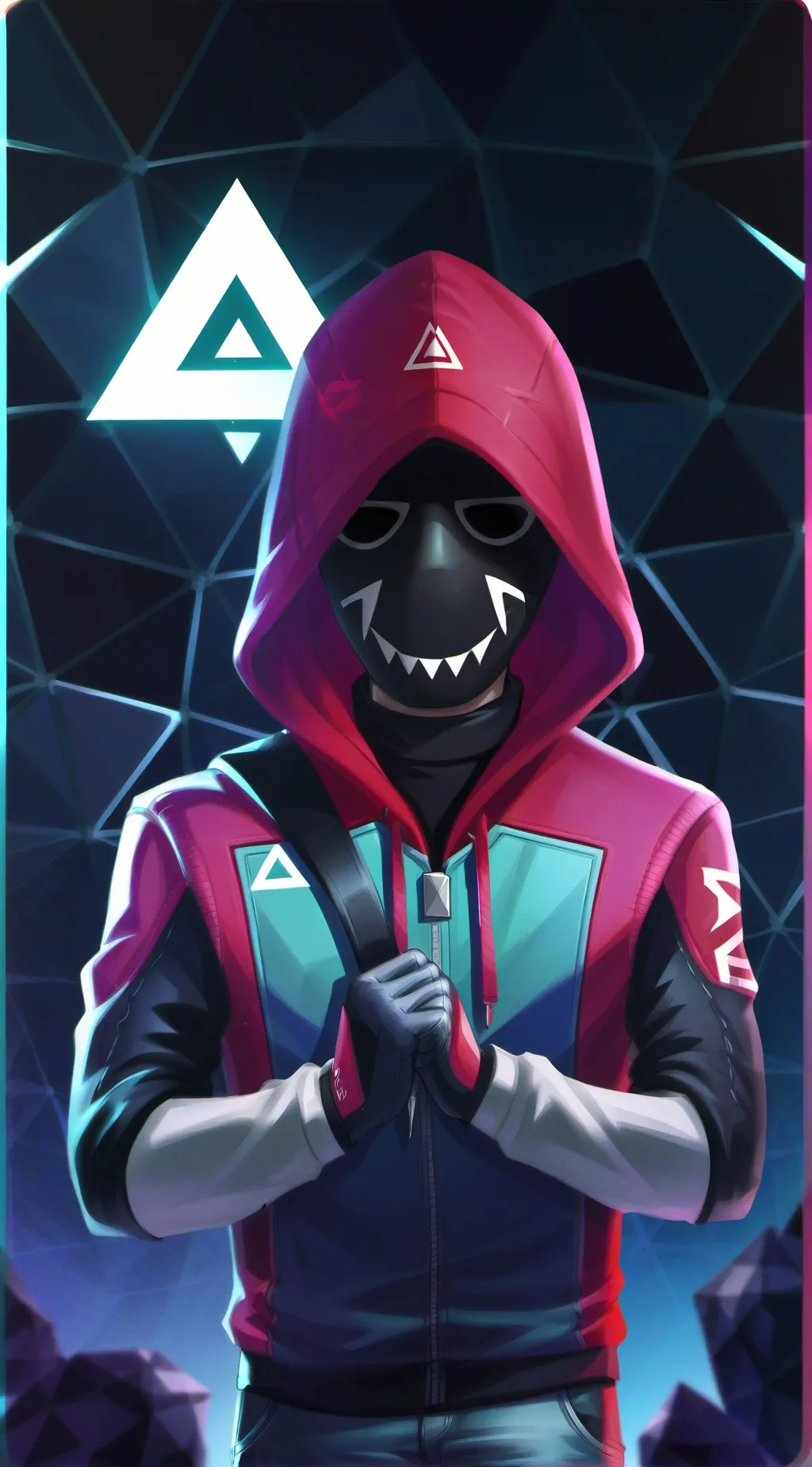 ai character: triangle guard background