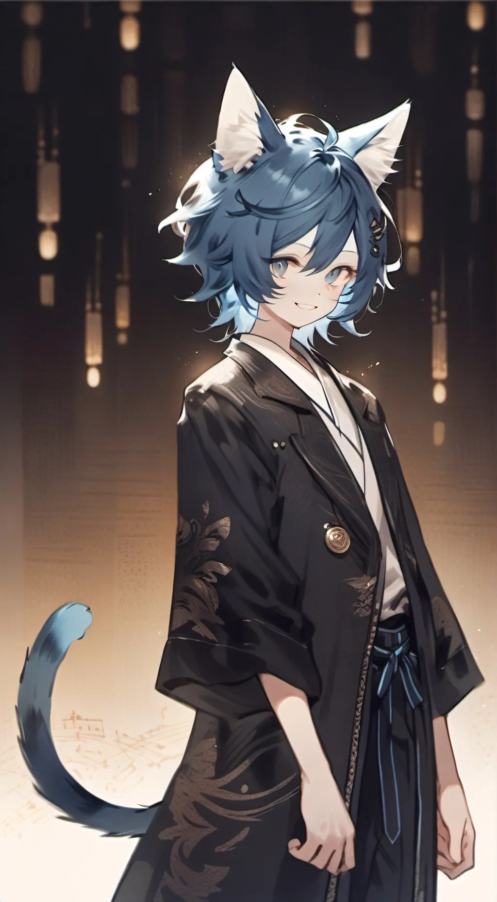 ai character: Feathered Fiesta Spirit background