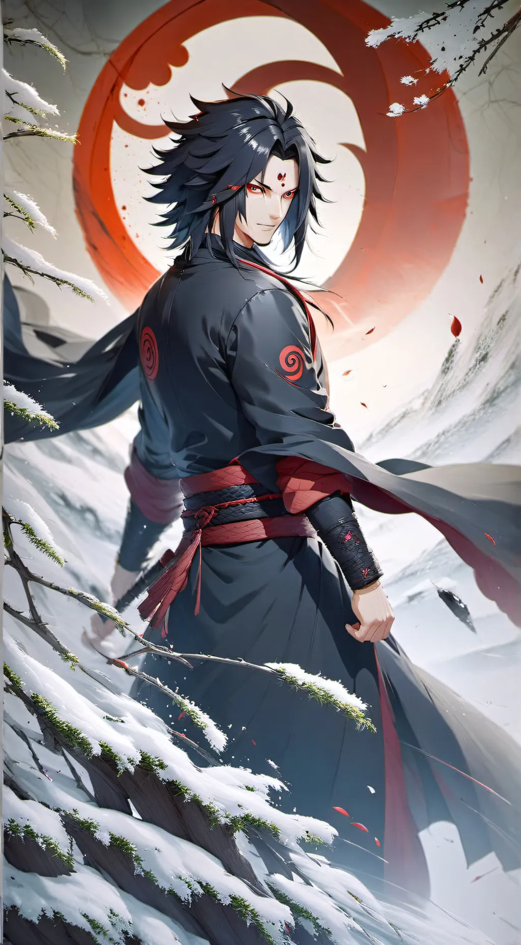 ai character: Madara Uchiwa  background