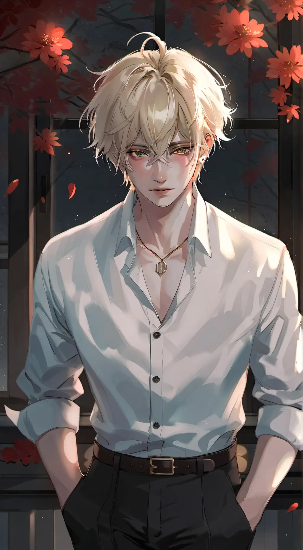 ai character: 🌼Luther🍂 background