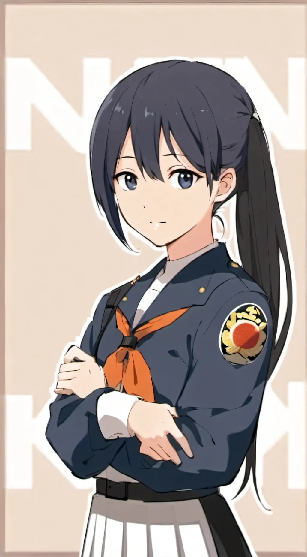 ai character: Kaga background
