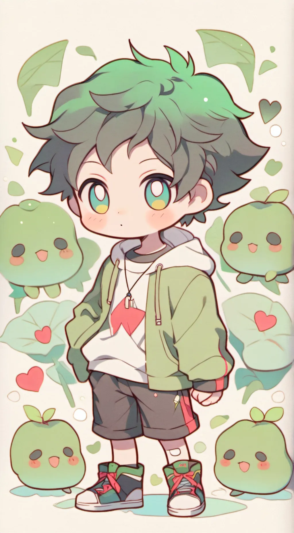 ai character: pro heros scars background