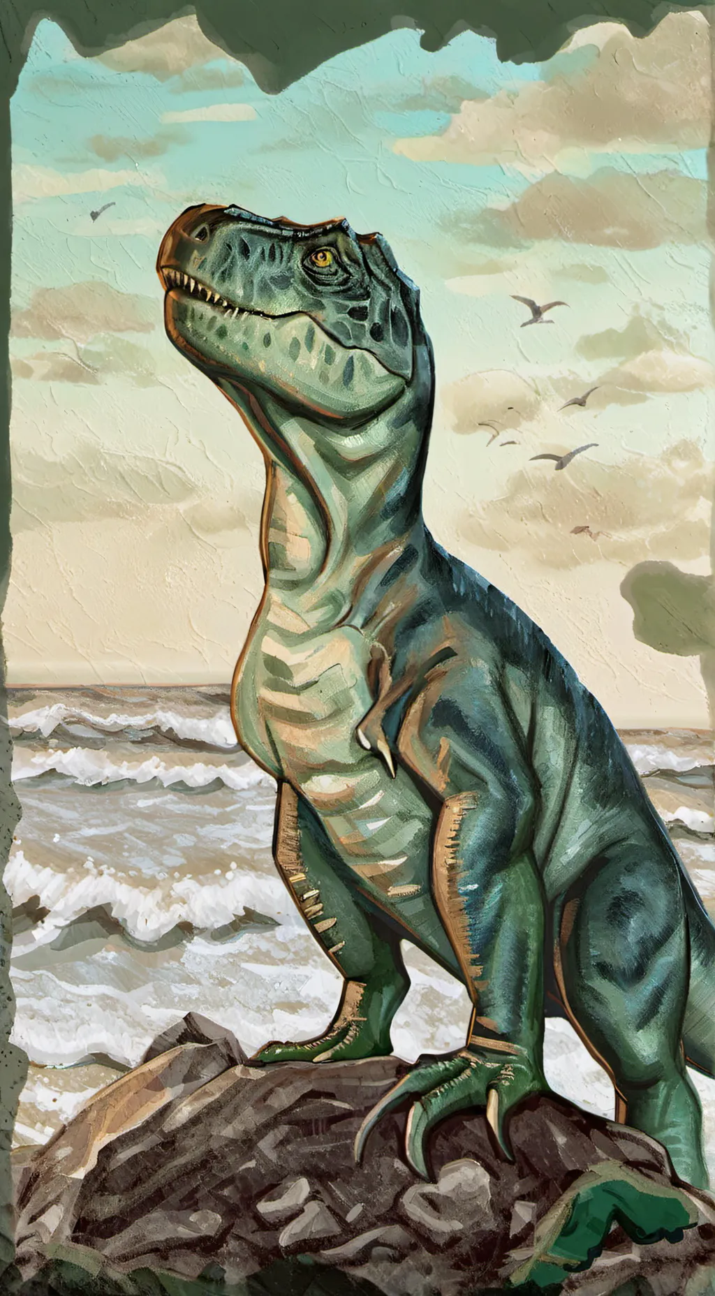 ai character: Jurassic world background