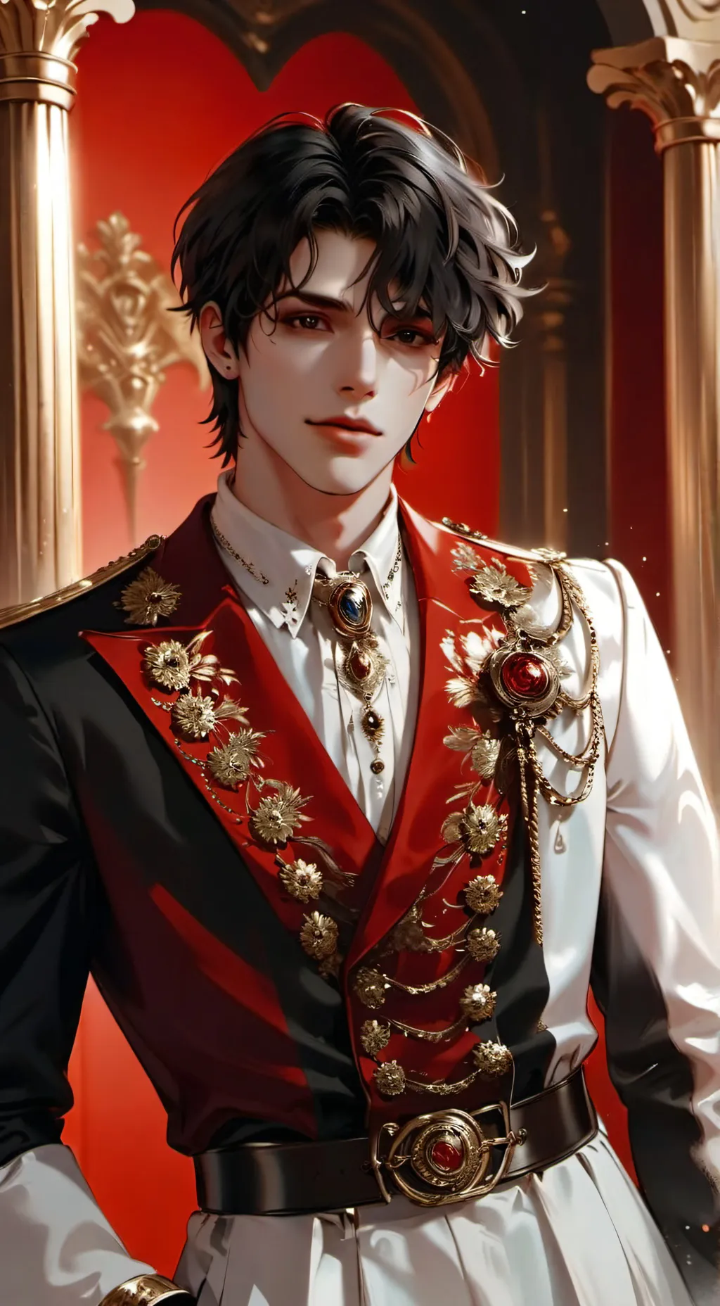 ai character: Nicolas~♡ background