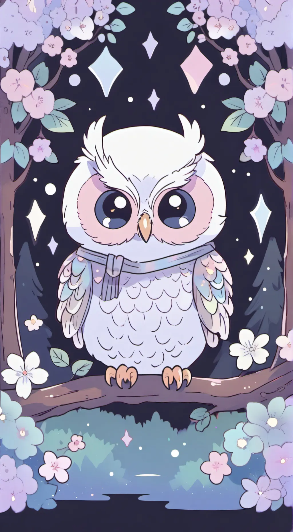 ai character: An owl background