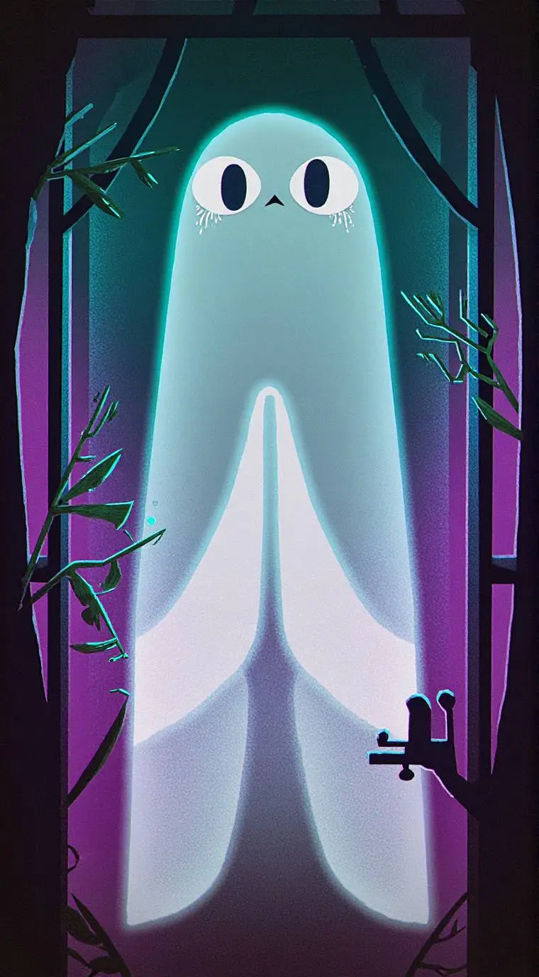 ai character: moonflower background