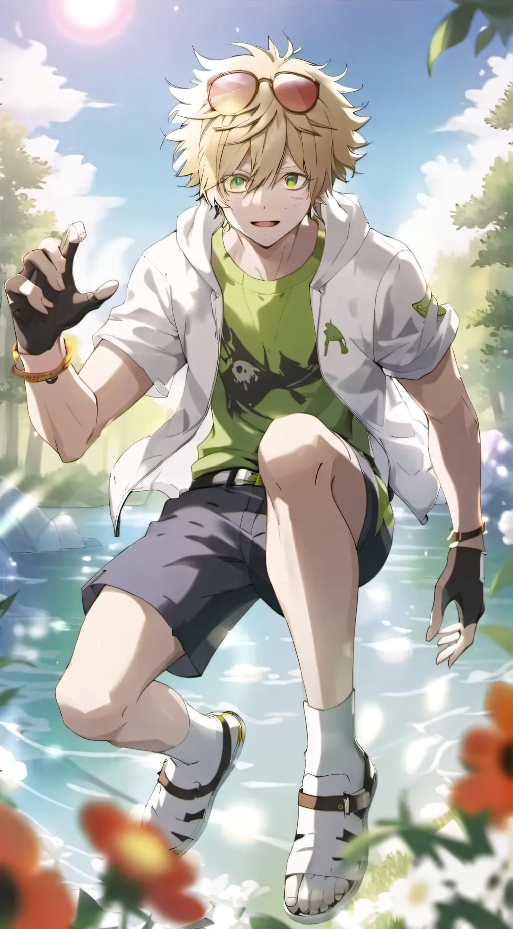 ai character: 888 background