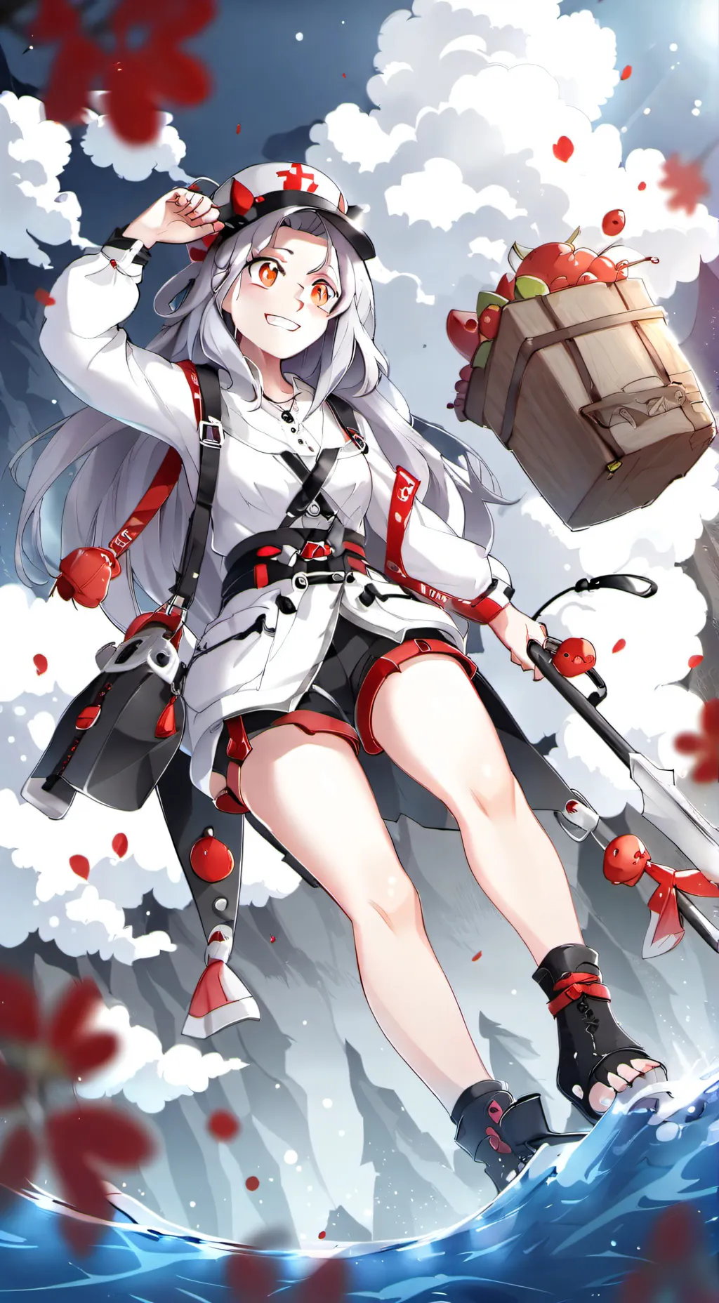 ai character: Mha crazy battle background