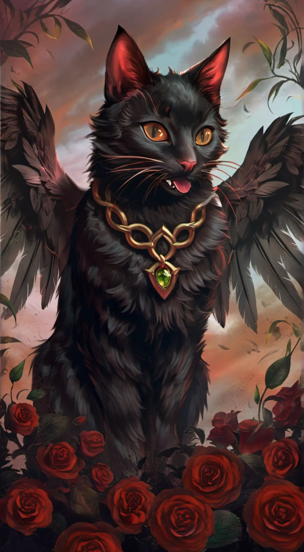 ai character: ~black wing~ background