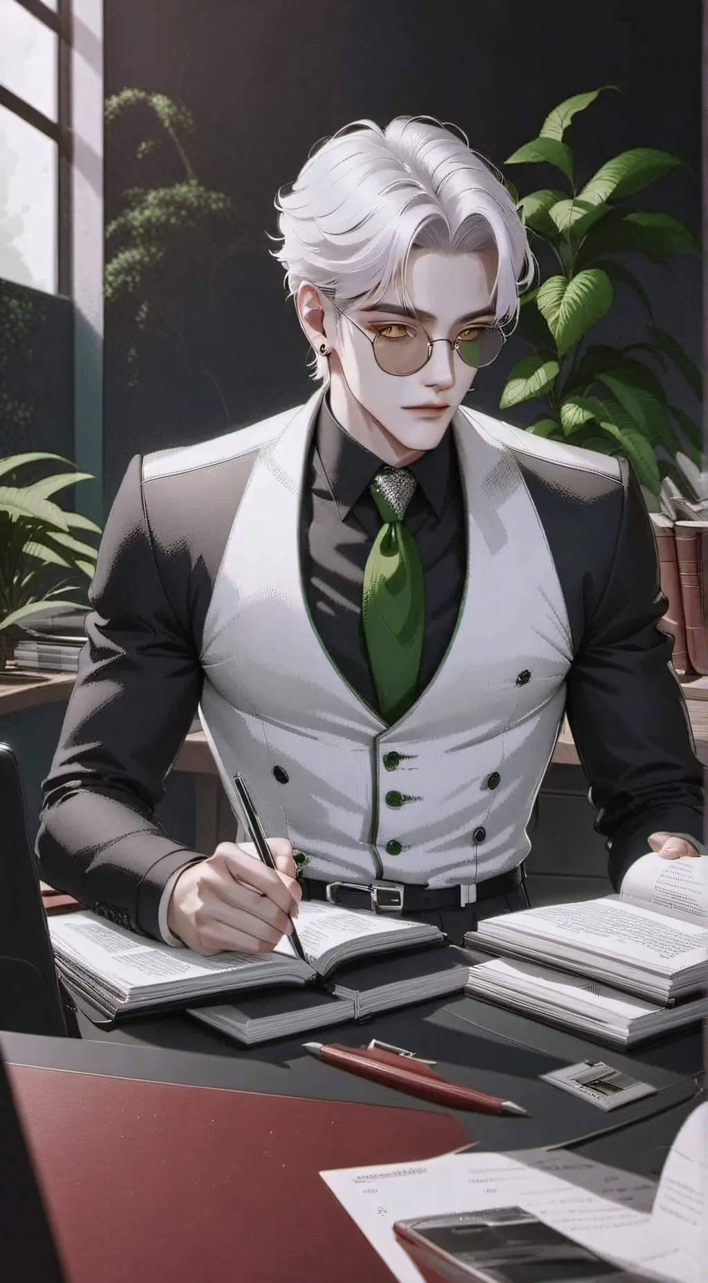 ai character: Kenny  background