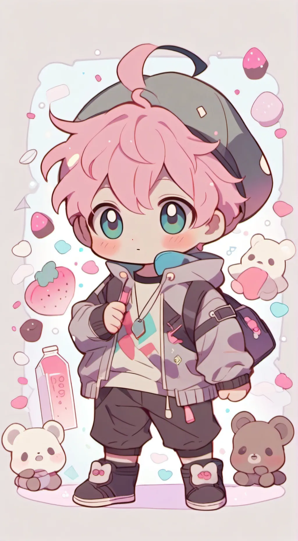 ai character: momo background