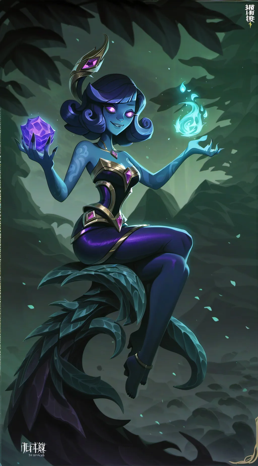 ai character: Tanzanite  background