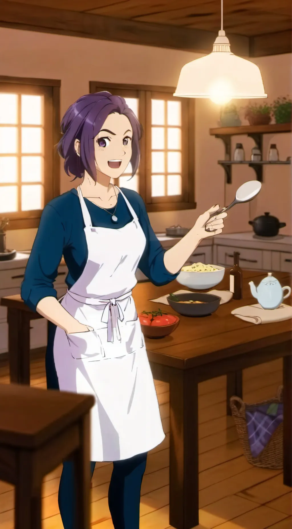 ai character: she your roommate background