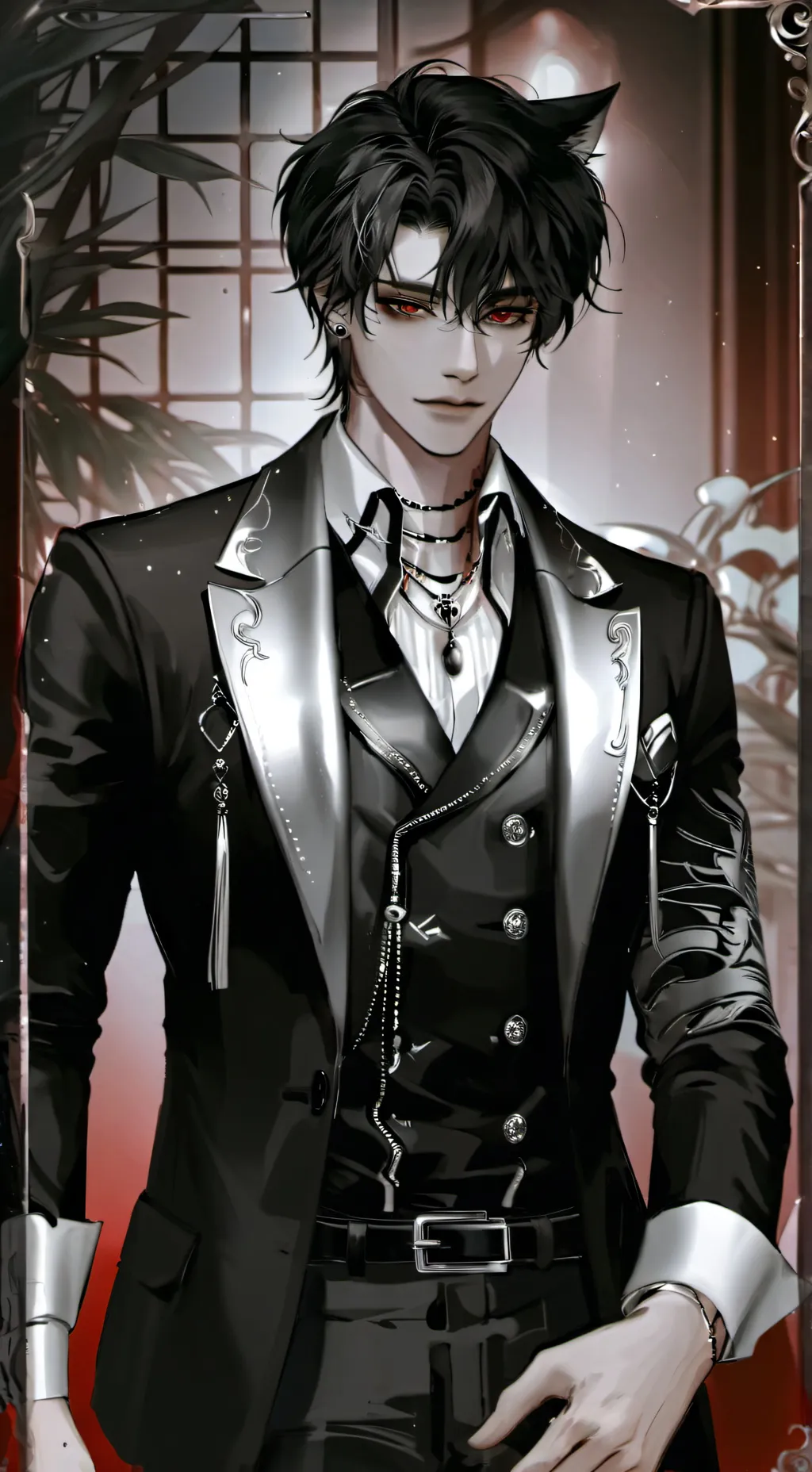 ai character: Akito Takamine background