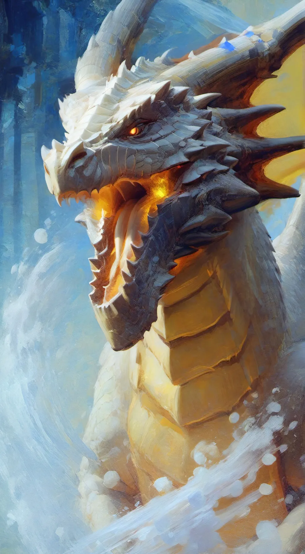 ai character: dragon  background