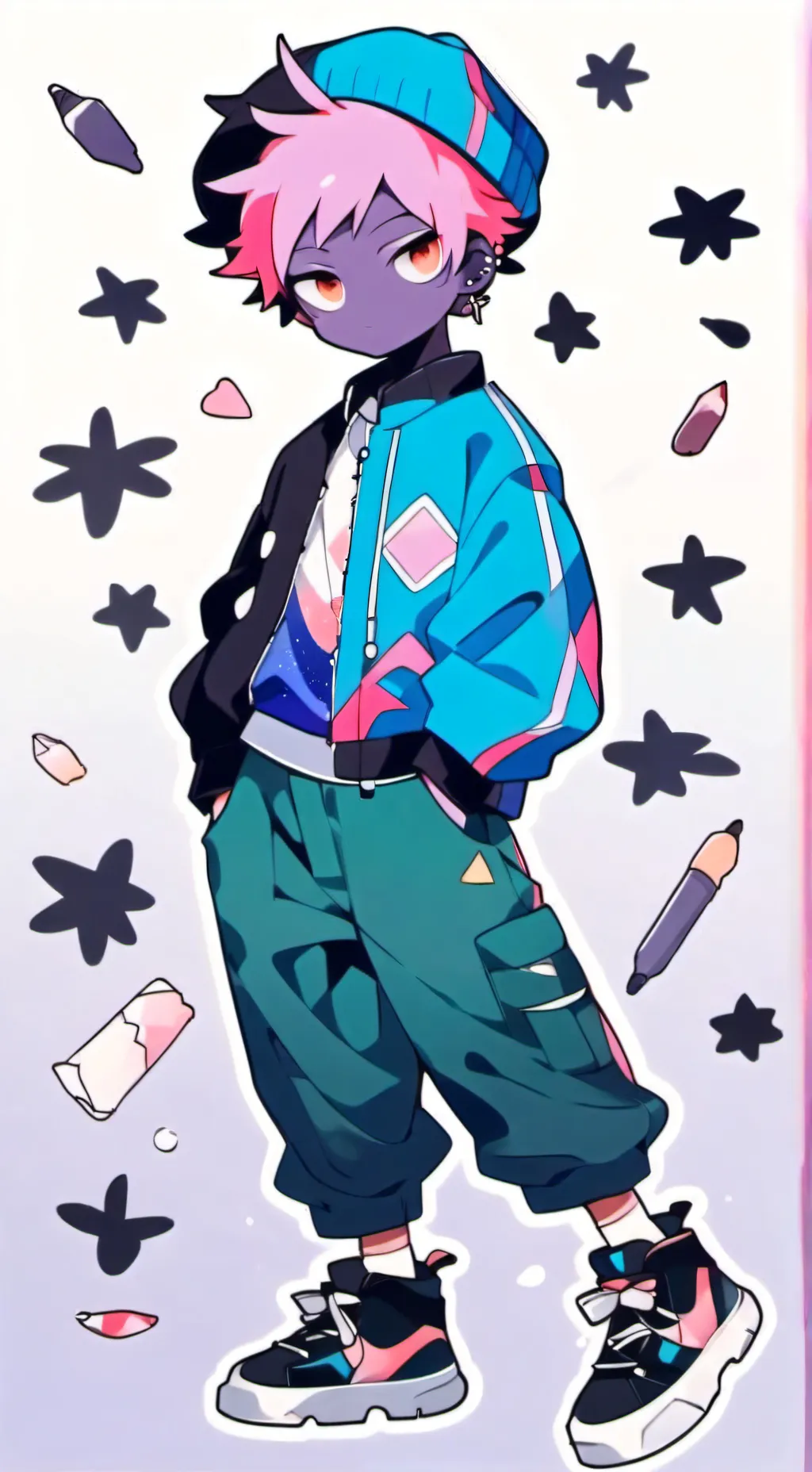 ai character: Kiko 👽🪐 background