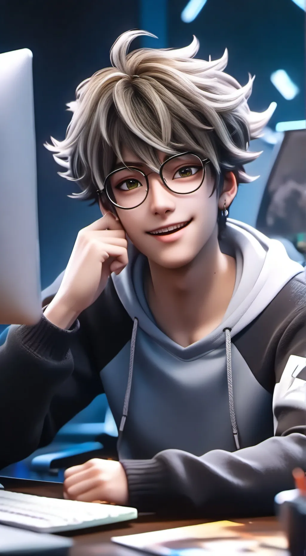 ai character: Dr. MemeStrat background