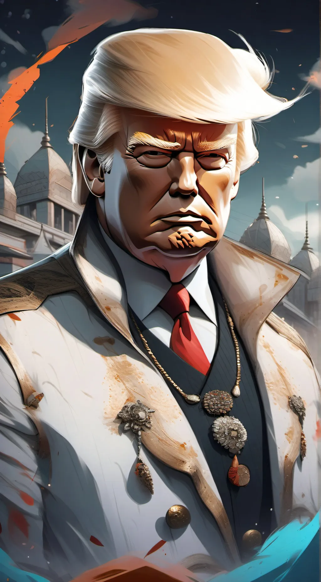 ai character: Donald J Trump background