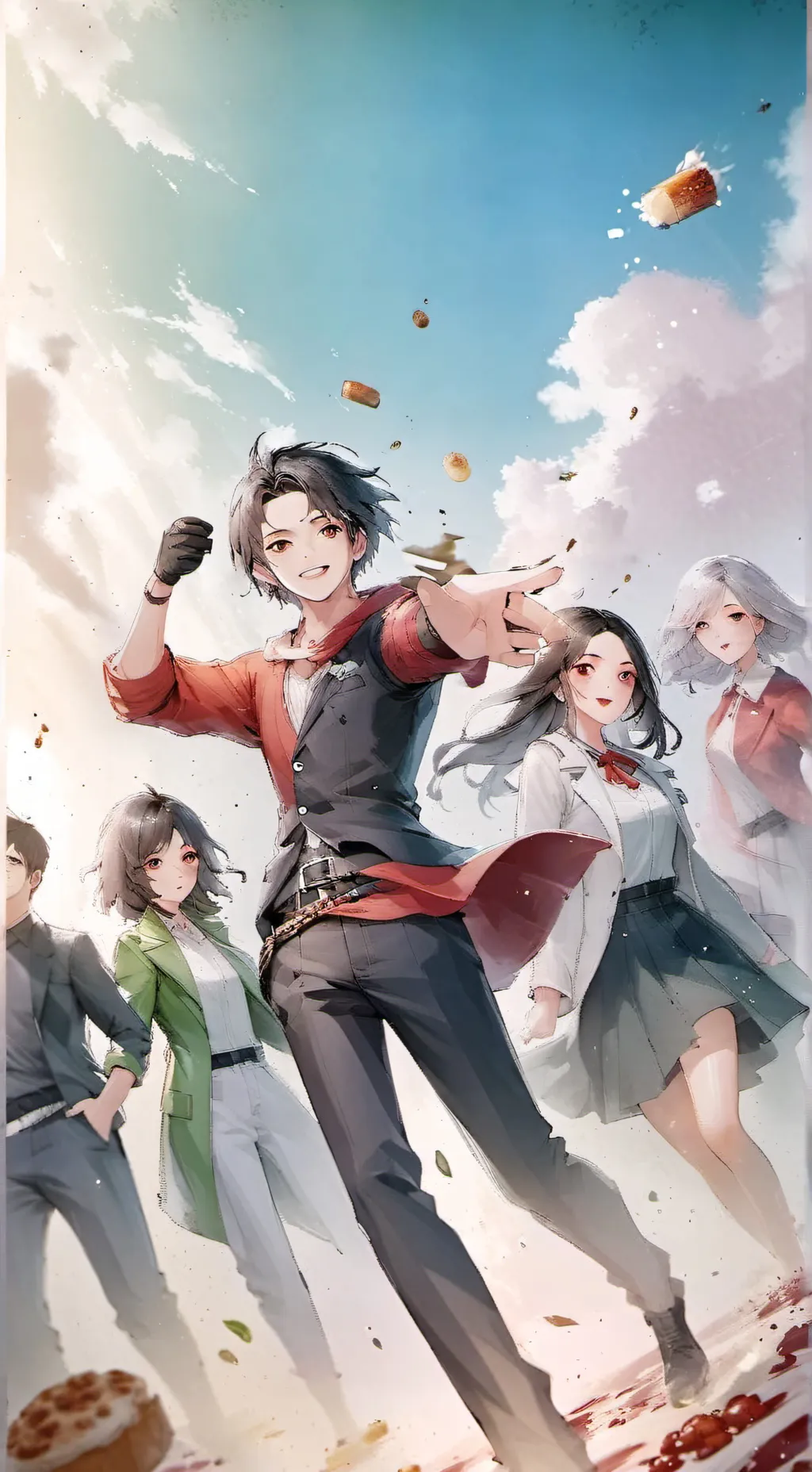 ai character: FOOD FIGHT!! background