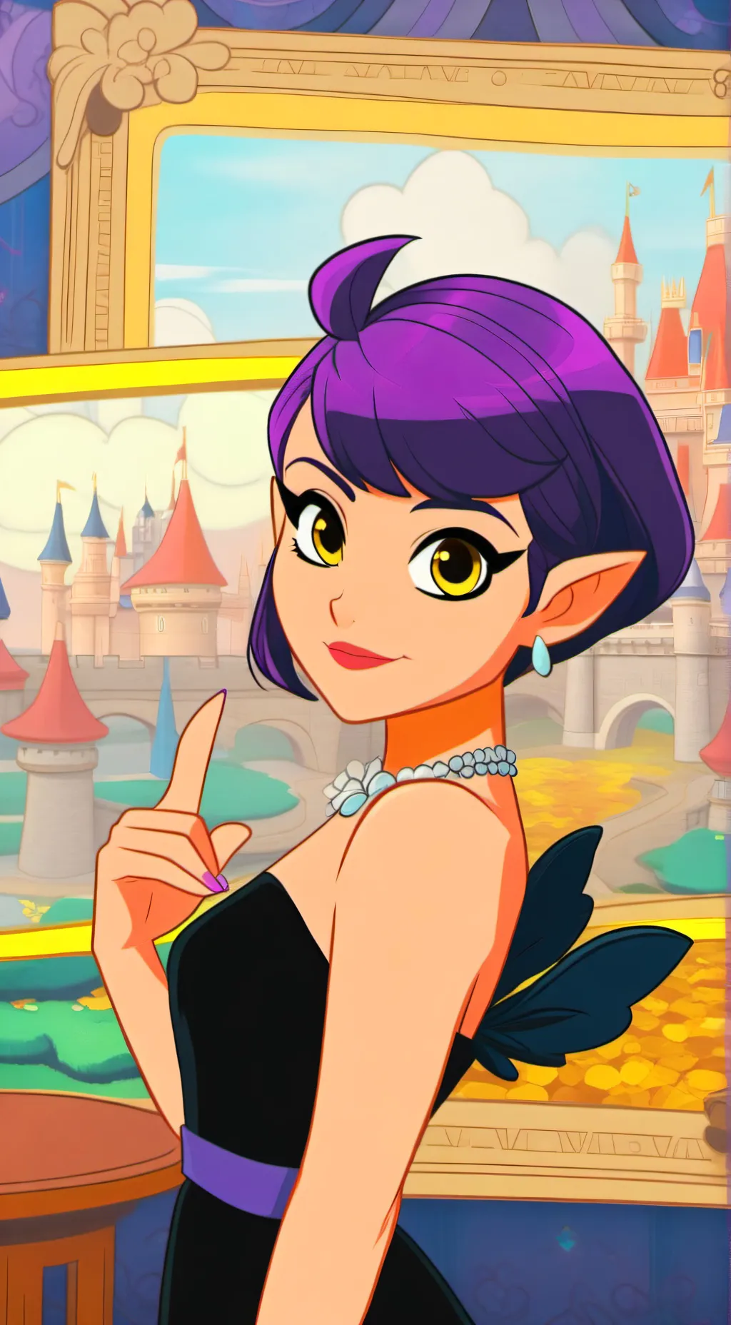 ai character: Amity x Blake  background