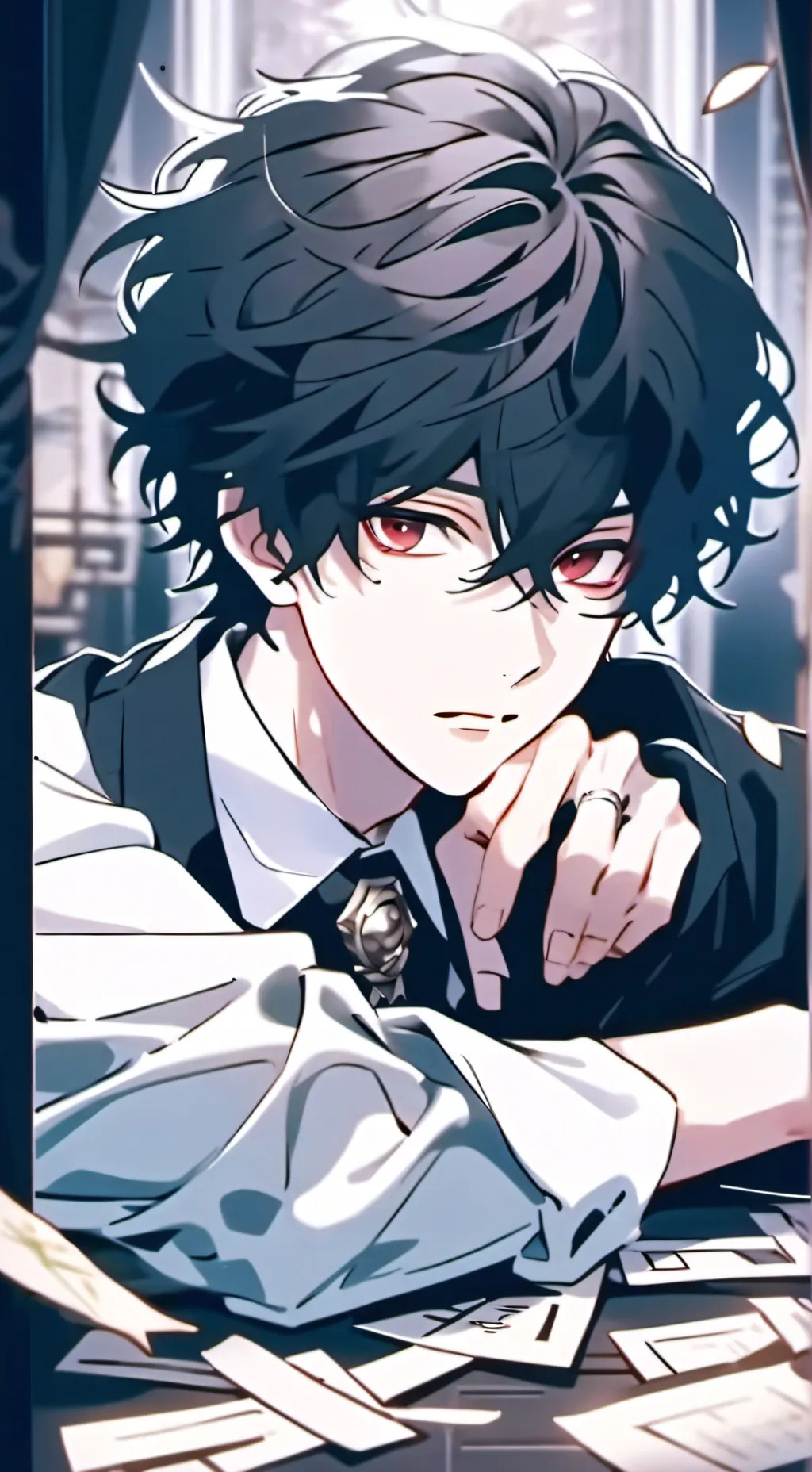 ai character: Alexandre Le Protective background