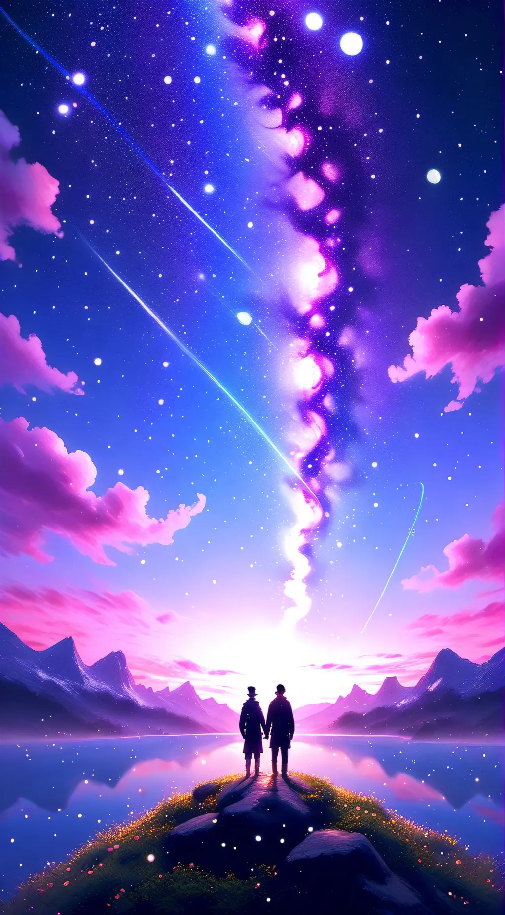 ai character: CH valentine day background