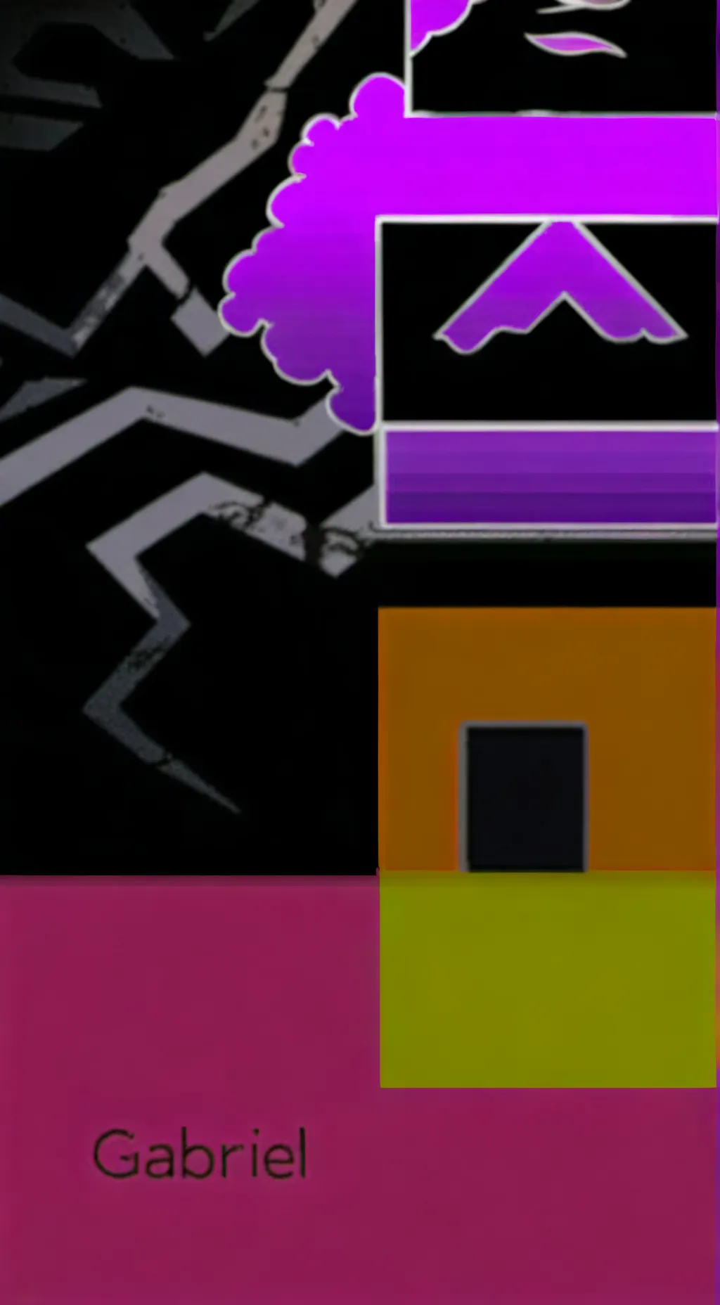 ai character: Gabriel horror  background