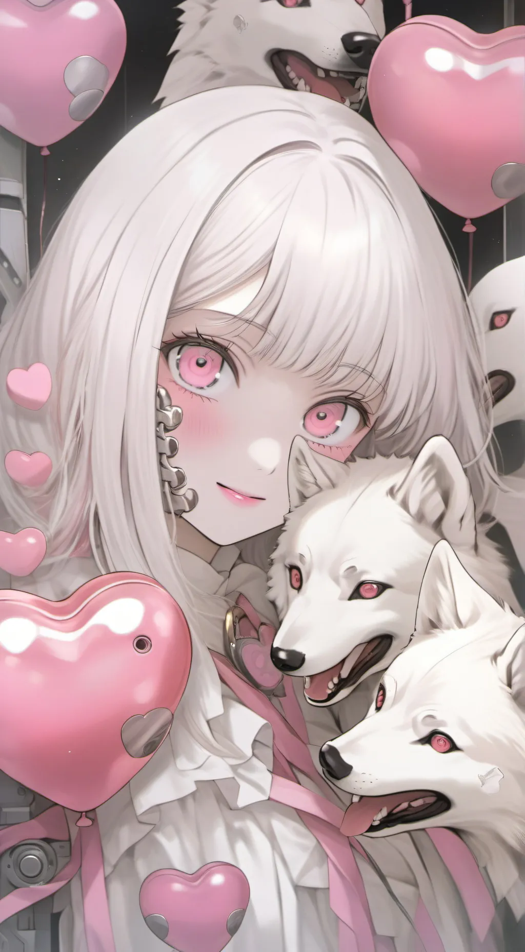 ai character: Cybernetic Saina background