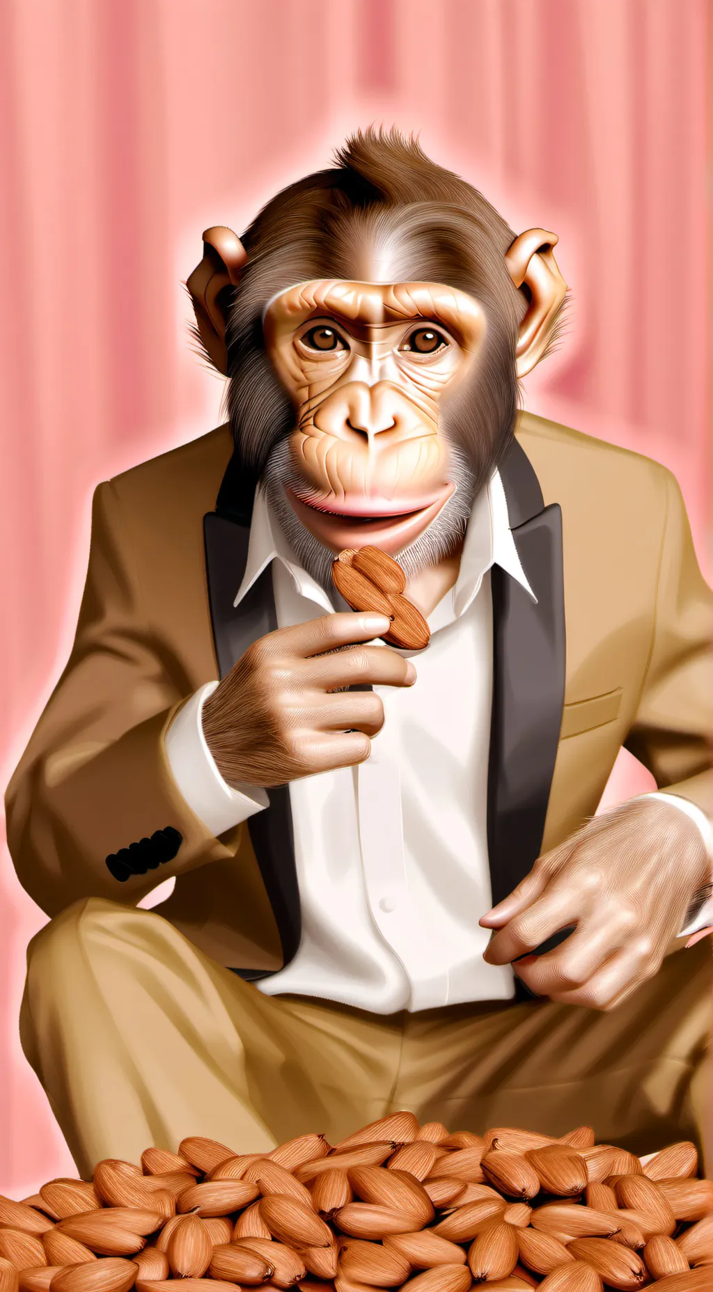 ai character: Monkey deez nuts background