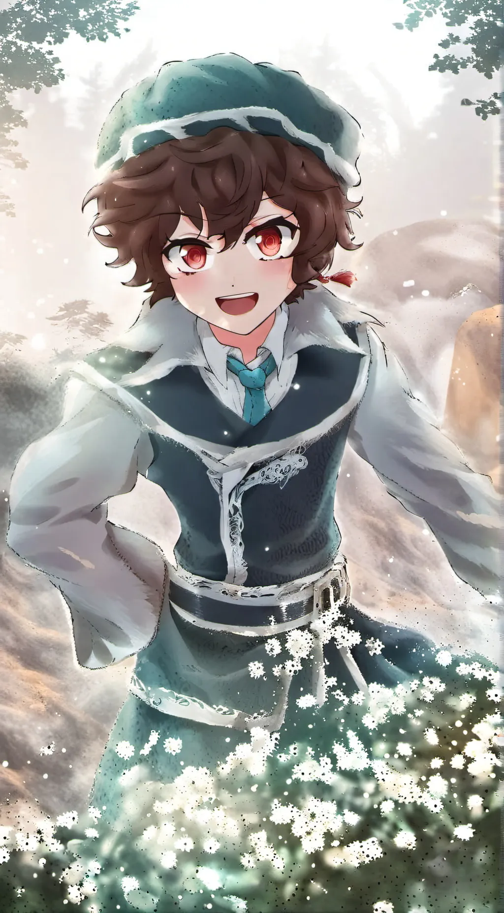 ai character: Nabi x Santi 😍🤙 background