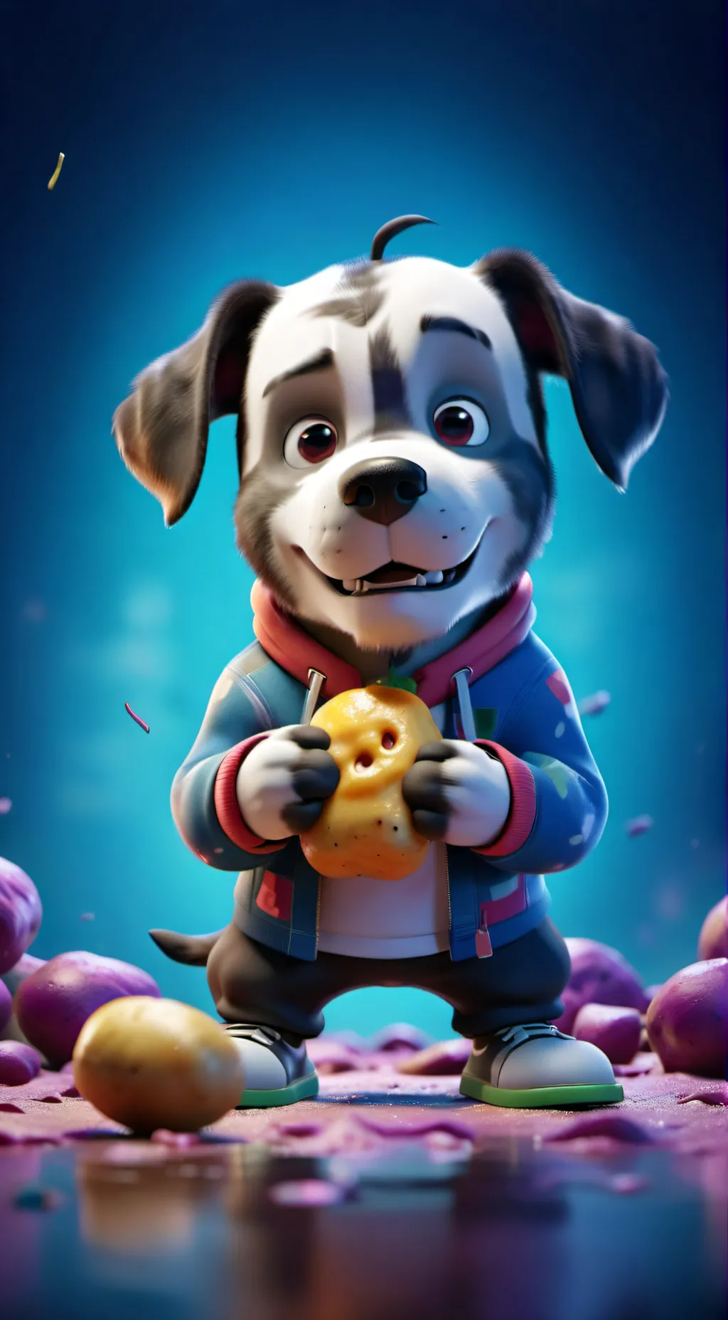 ai character: patatesli köpek background