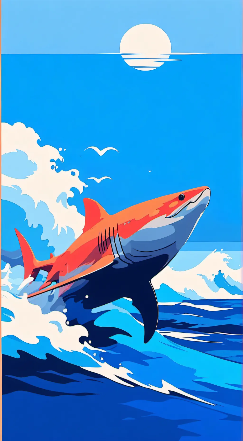 ai character: Tralalero tralala background