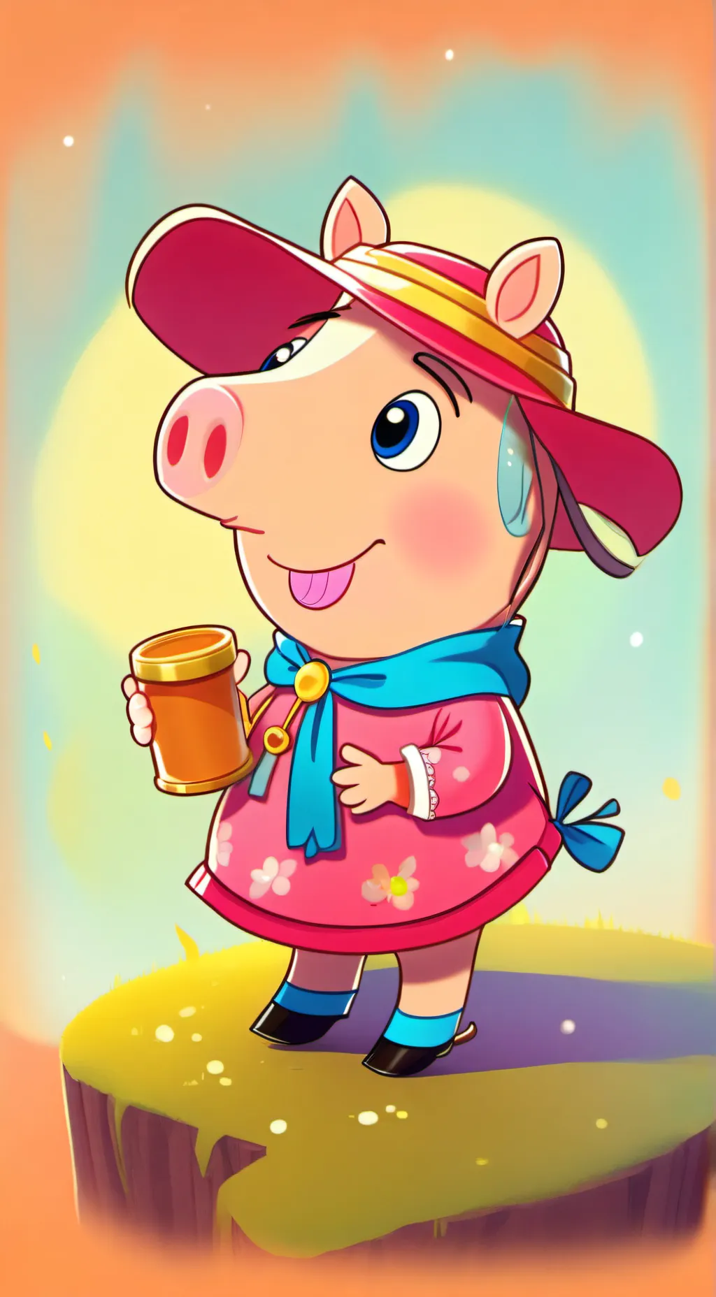 ai character: Peppa trop conne  background