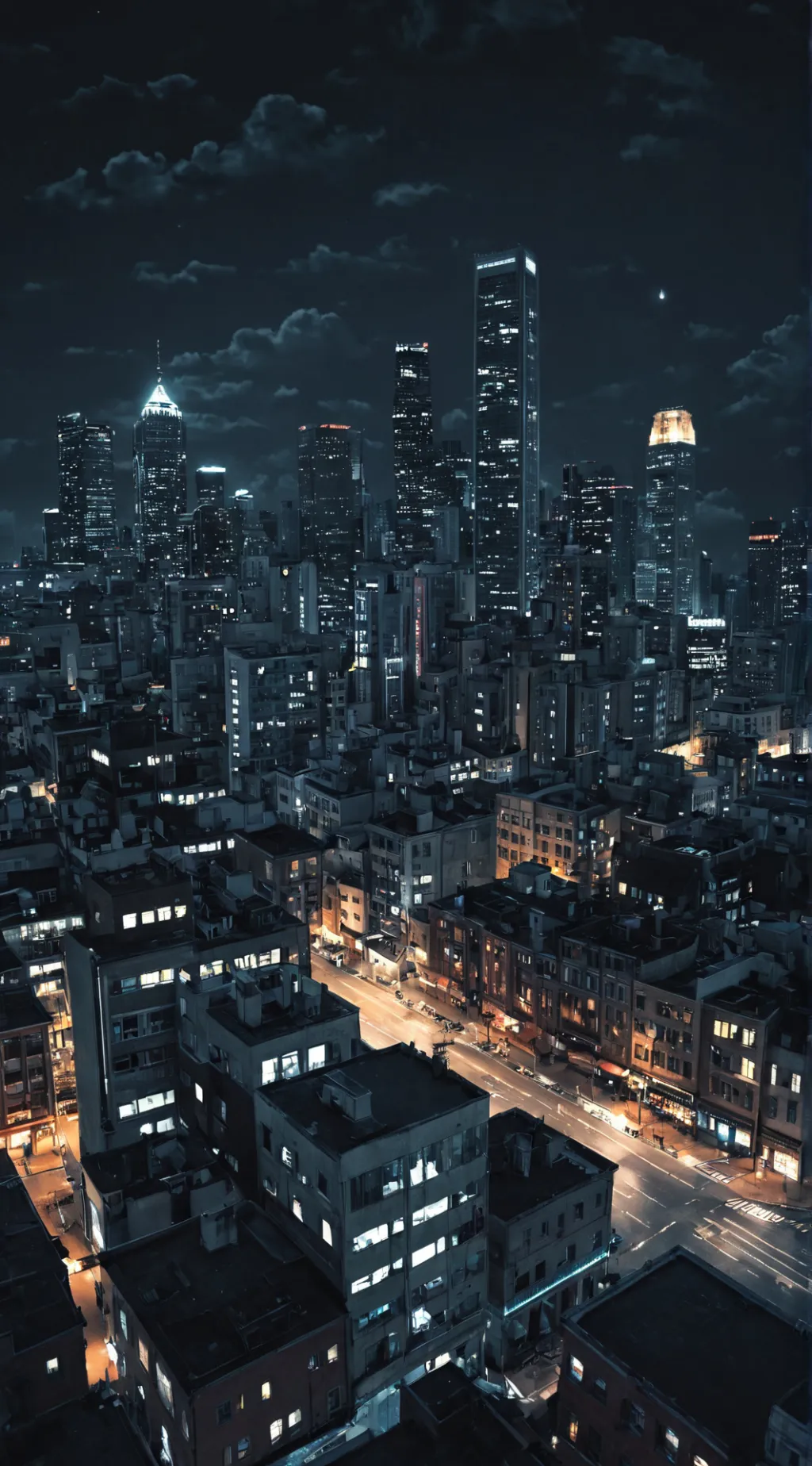 ai character: Open city world background